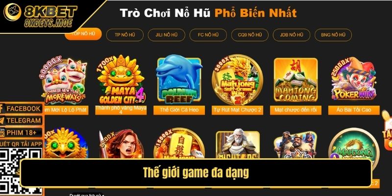 Thế giới game đa dạng