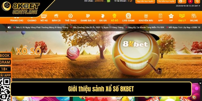 Giới thiệu sảnh Xổ Số 8KBET